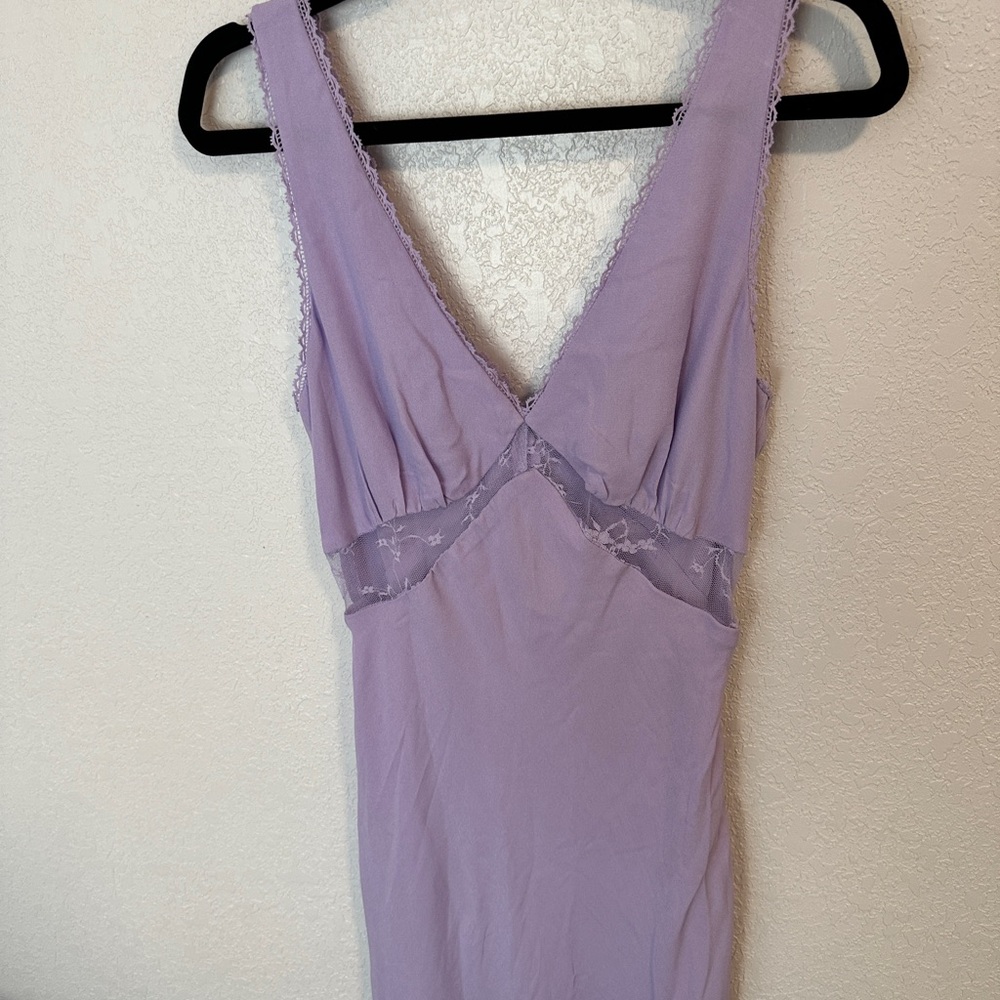 Wild Fable Lilac Purple Lace Midi Cocktail Dress